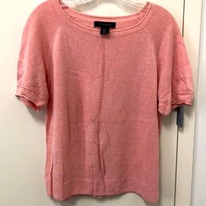Tahari blouse- spring - soft pink coral color- size S